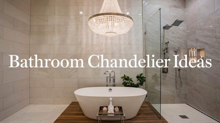 How to Choose Bathroom Chandeliers: Designer Ideas