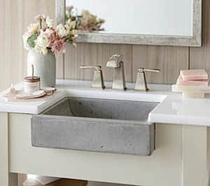Bathroom concrete sink