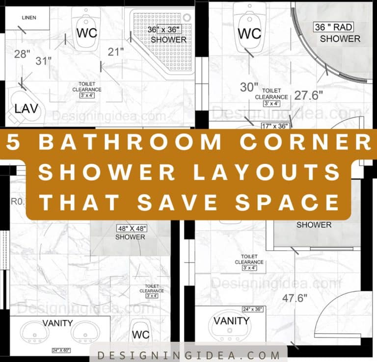 5 Bathroom Corner Shower Layouts That Save Space