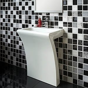 Bathroom with modern sink