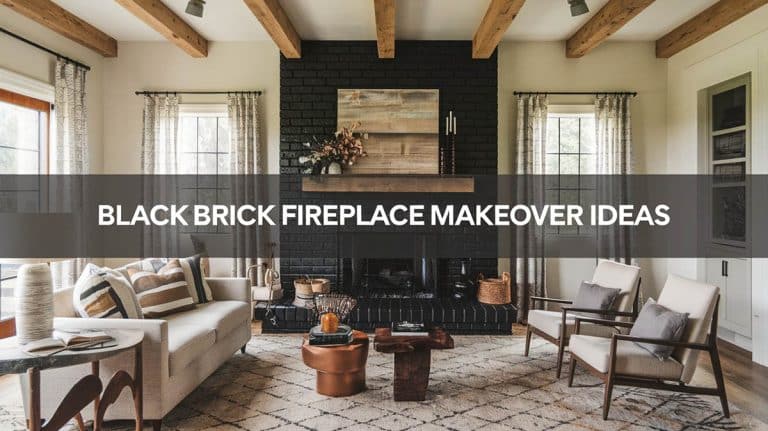 Black Brick Fireplace Makeover Ideas