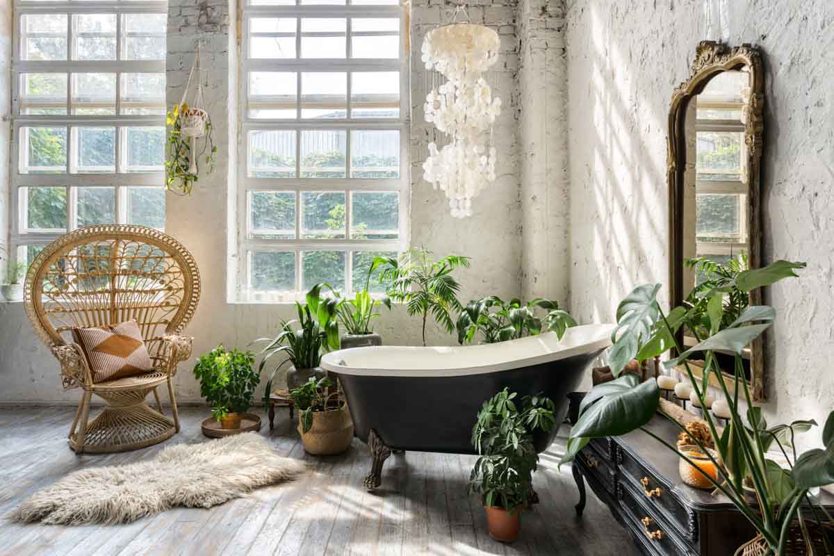 boho bathroom
