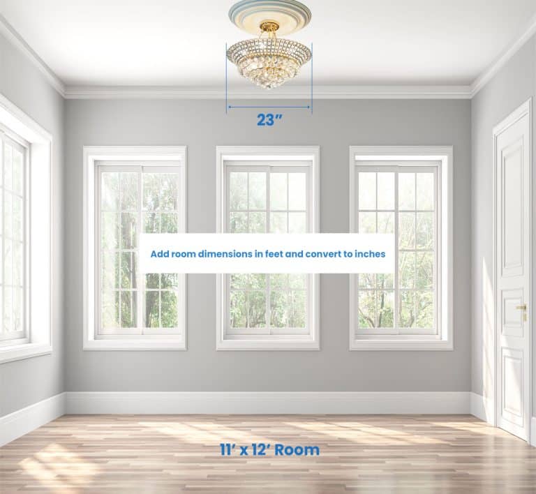 Chandelier Size For Room (Light Fixture Height & Diameter)