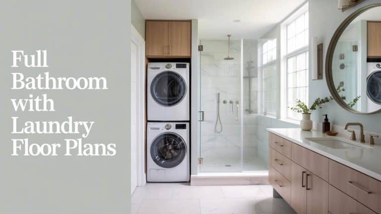 5 Expert-Approved Full Bathroom With Laundry Floor Plans
