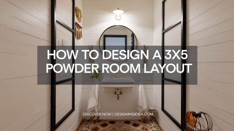 How To Design A 3×5 Powder Room Layout