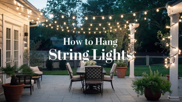 How to Hang String Lights To Transform Your Home