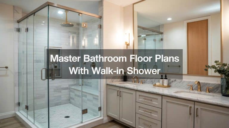 Master Bathroom Floor Plans With Walk-In Shower And No Tub