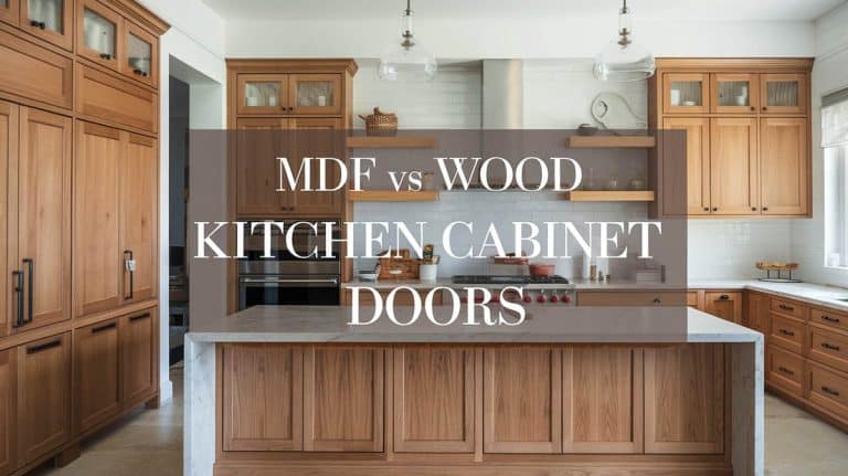 MDF vs Wood Kitchen Cabinet Doors (Pros and Cons)