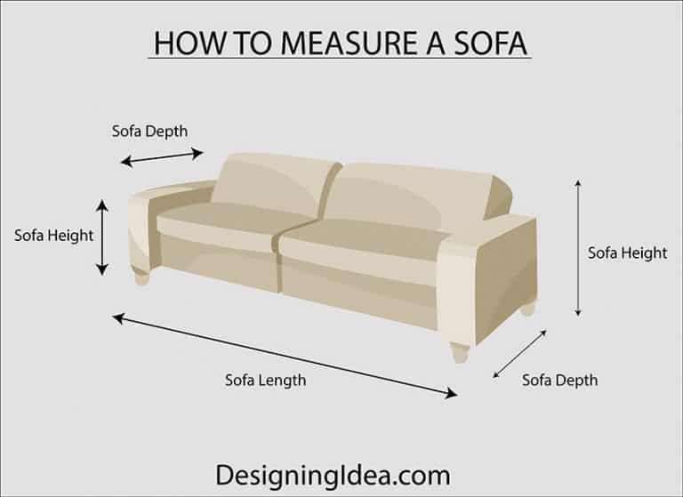 How to measure a sofa