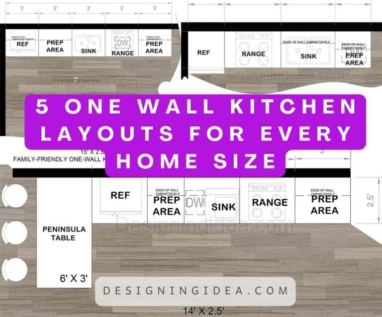 5 One Wall Kitchen Layouts For Every Home Size