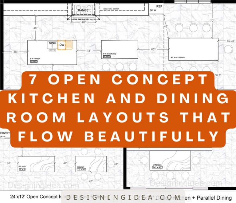 7 Open Concept Kitchen and Dining Room Layouts That Flow Beautifully