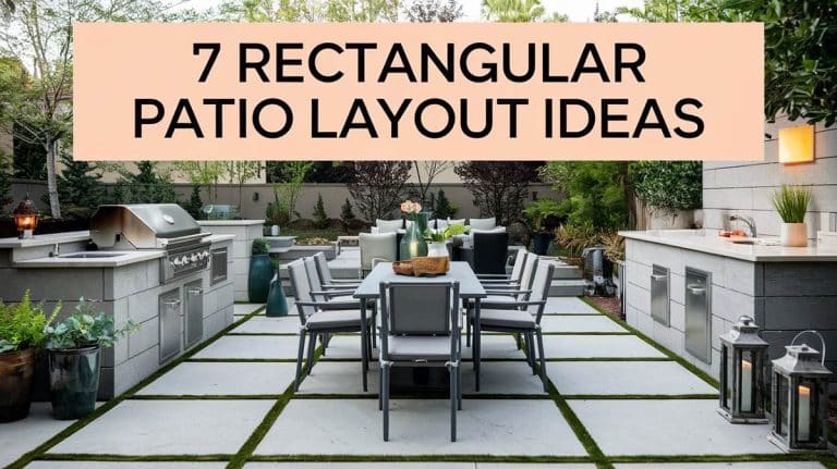 7 Rectangular Patio Layout Ideas For Lounging & Entertaining