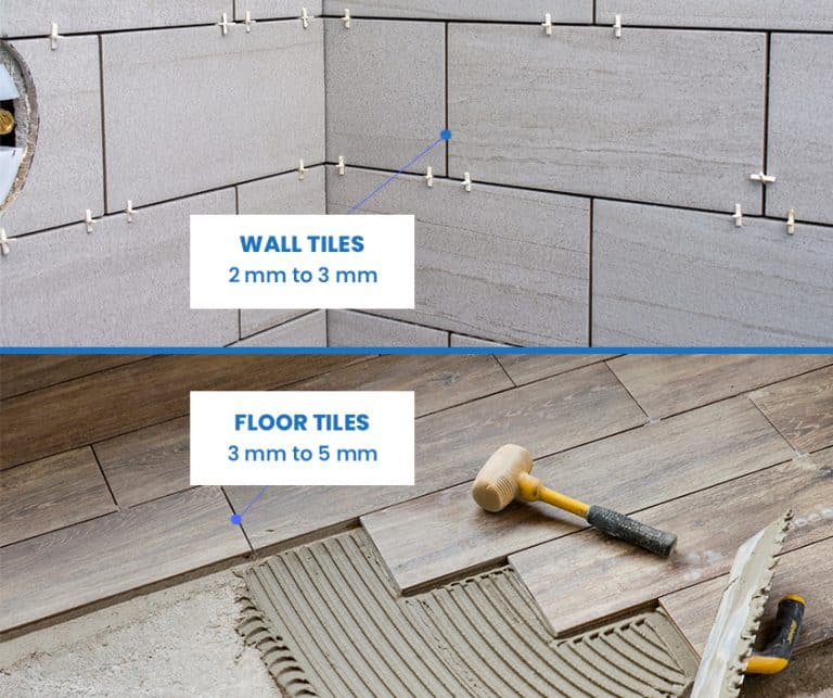 Subway Tile Spacing (Standard Grout Space)