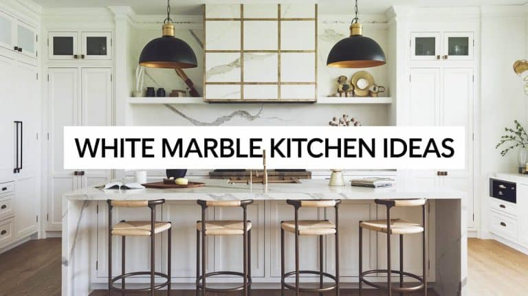 White Marble Kitchen Ideas (Popular Stone Types)